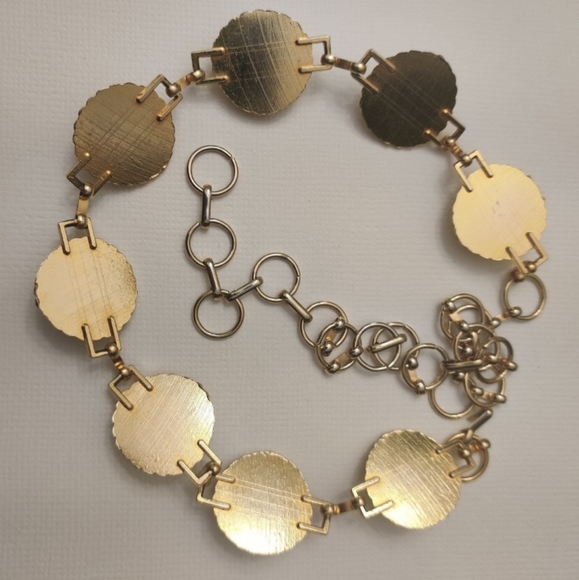 Vintage chain belt with faux pearls - Picture 3 of 8